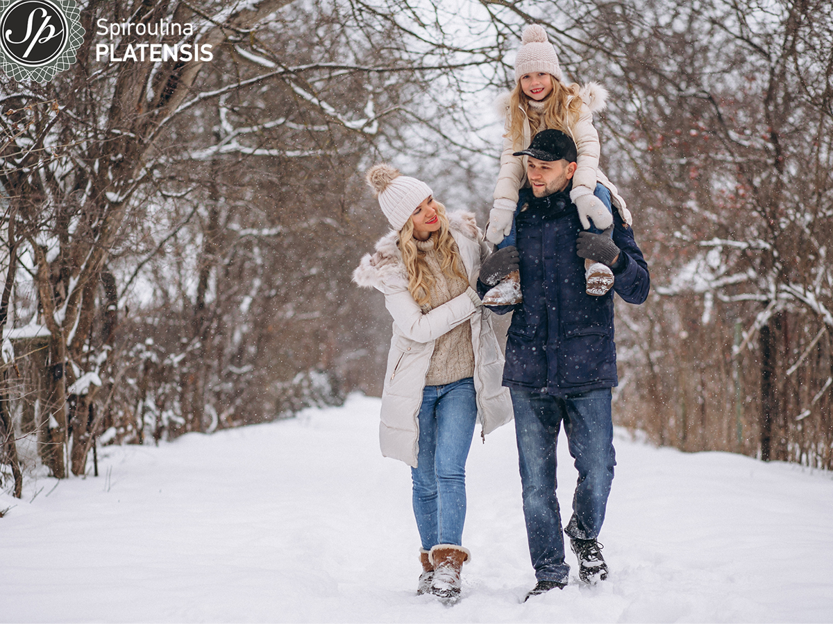 Οικογένεια στα χιόνια