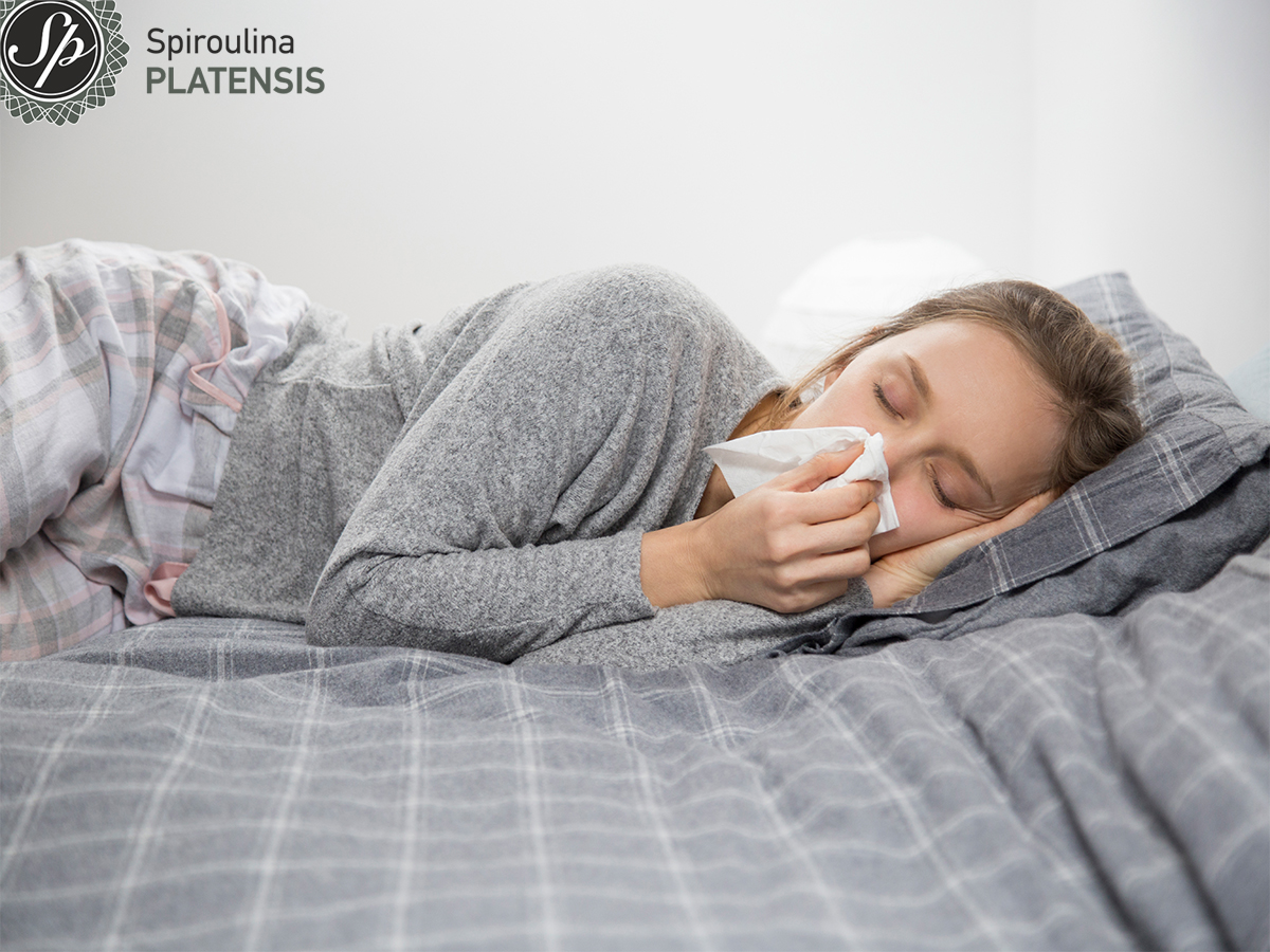 Άρρωστη γυναίκα στο κρεβάτι