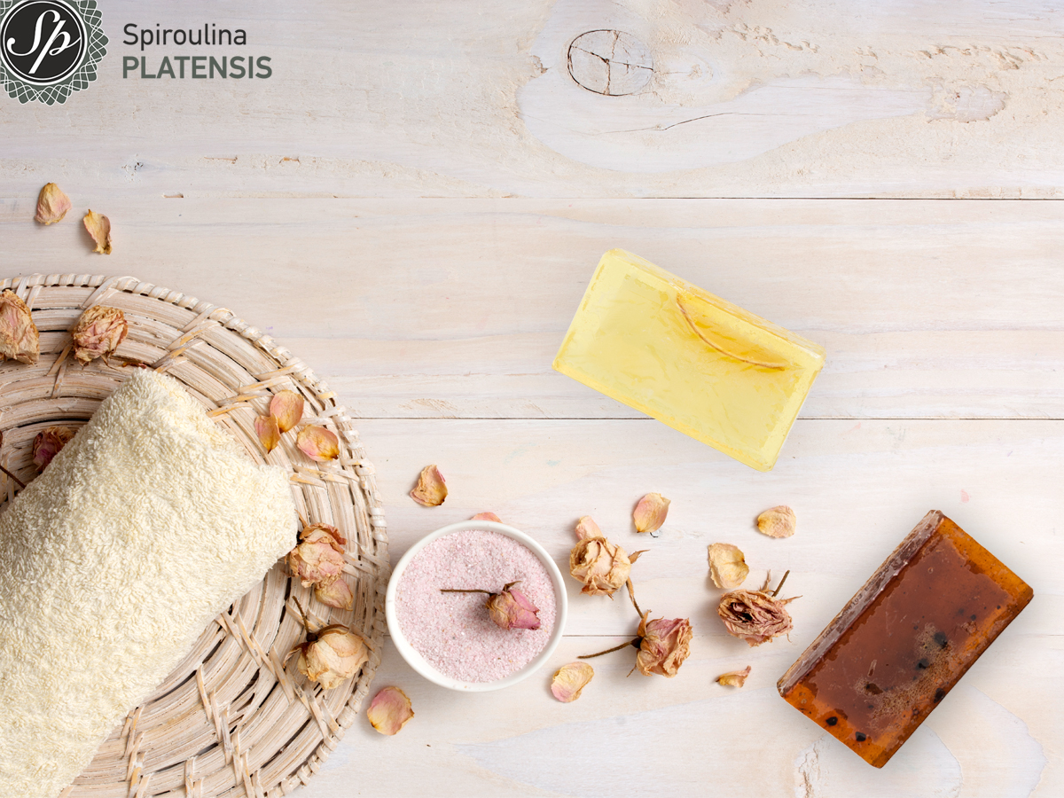 Πετσέτα με σαπούνια από ελαιόλαδο