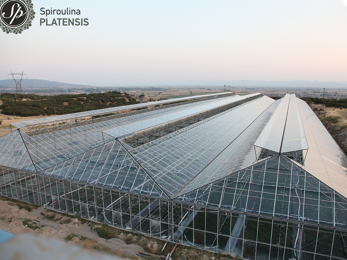 Πανοραμική εξωτερική φωτογραφία μονάδας παραγωγής στη Θερμοπηγή